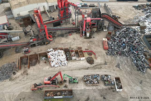 Vue extérieure du site Trentetrois de Montereau, centre de collecte et recyclage de métaux
